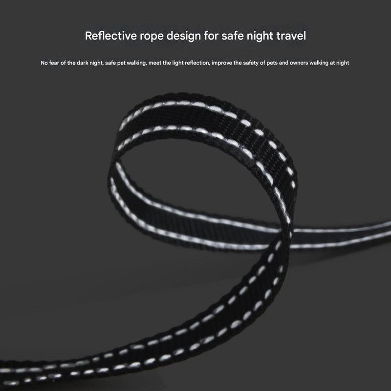 Retractable Dog Leash - Reflective Pet Lead with 3m Extension, One-Button Control(Gray) — image 4