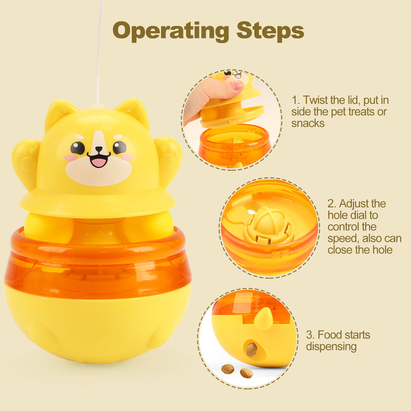 Pink 3-in-1 Interactive Cat Toy - Tumbler, Treat Dispenser, Track & Teaser Ball β image 4