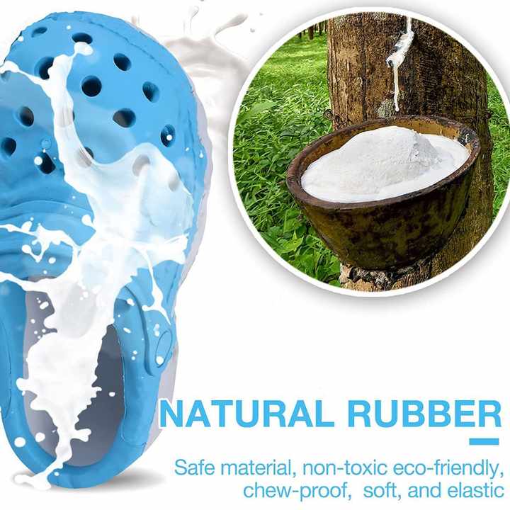 Size L Blue Tough Slipper Dog Chew Toy - Natural Rubber Treat Dispenser & Teeth Cleaner for Interactive Play & Boredom Relief — image 2
