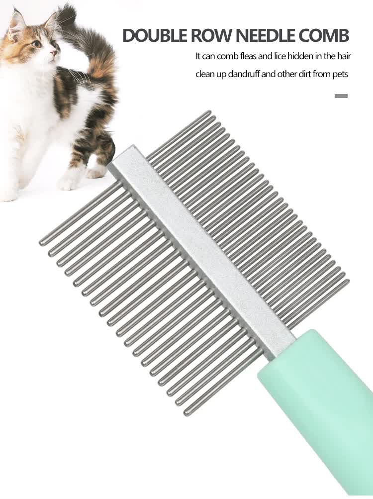 Pink And Blue Complete 5-in-1 Pet Grooming Care Kit - Professional Deshedding Brushes, Combs & Nail Clippers Set for Dogs & Cats — image 8