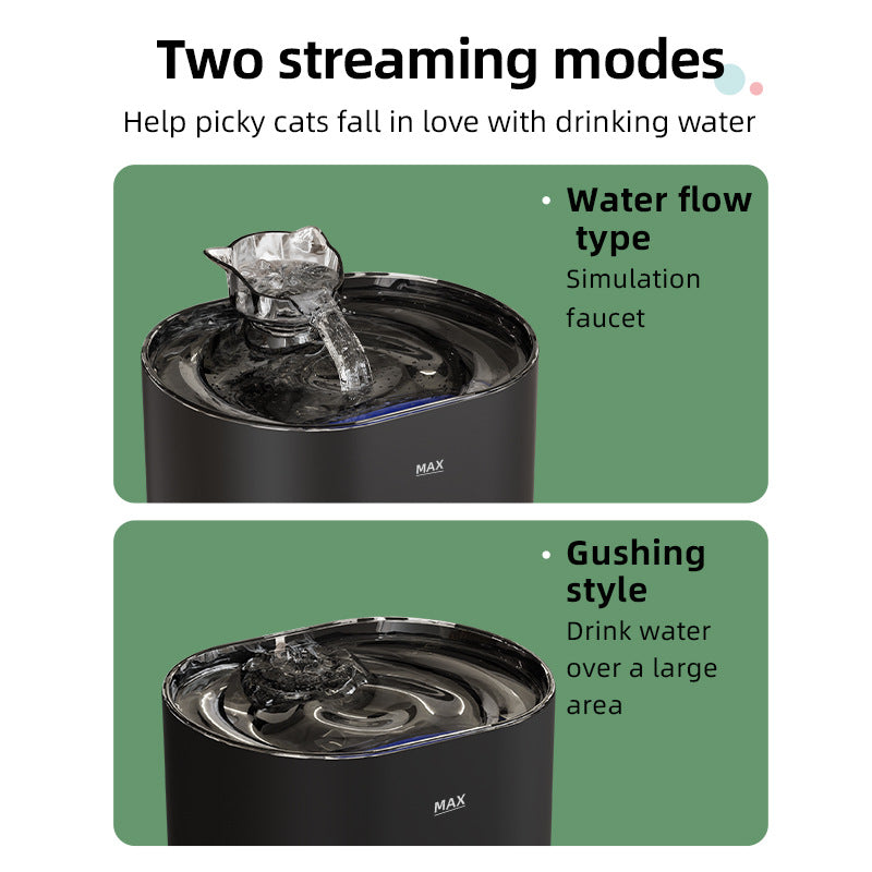 FT666 Introductory Version Automatic Pet Drinking Fountain for Cats & Dogs - Filtered Flowing Water — image 2