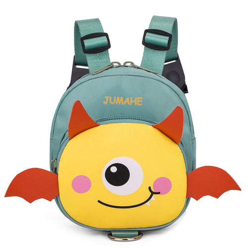 Monster Backpack Harness β Small Dogs & Cats, Treat & Poop Pouch (Green)