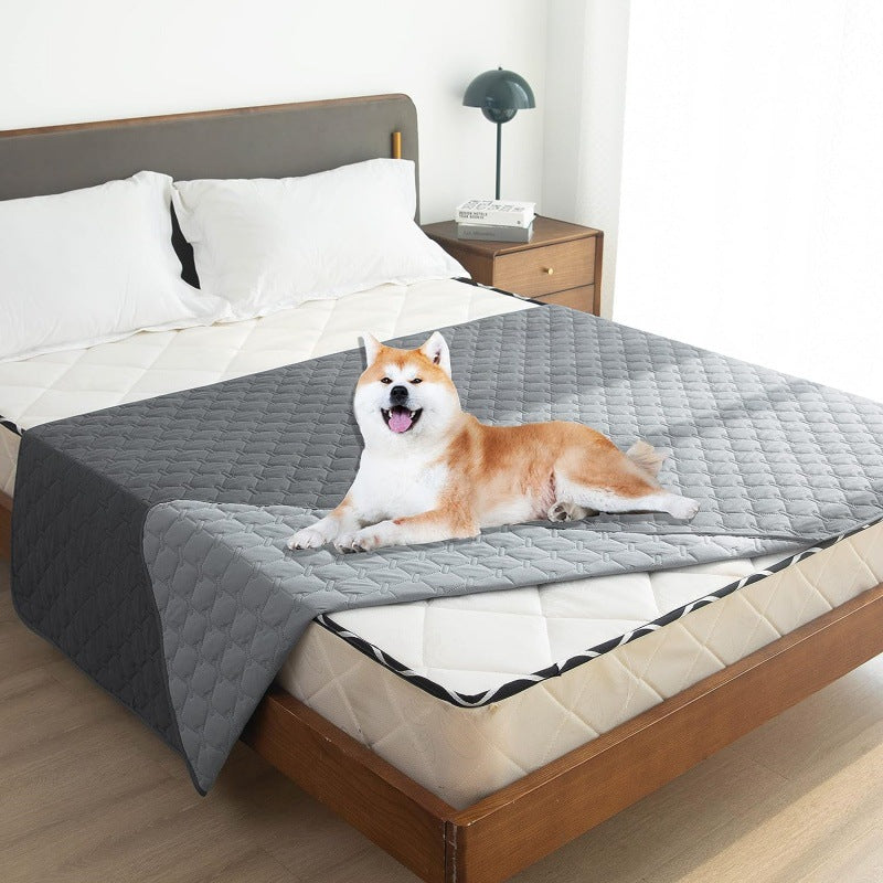 Grey 2-Sided Waterproof Pet Sofa Cover - Dog Bed Protector Blanket for Furniture, Couches & Car Seats (130x200cm, Machine Washable) — image 2