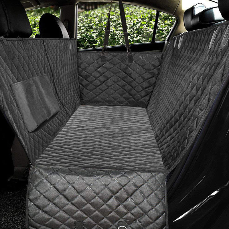 Waterproof Dog Car Seat Cover & Hammock – Mesh Window, Zipper Access, Fits Most Cars — image 12