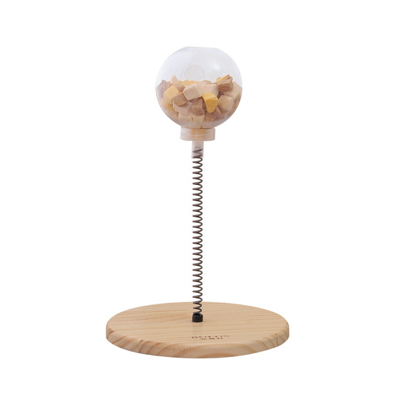 Slow Feeder Cat Treat Toy – Interactive Puzzle Dispenser with Catnip Spring — image 7