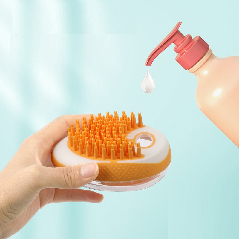 2-in-1 Silicone Pet Bath Brush – Shampoo Massage Comb for Dogs & Cats — image 9