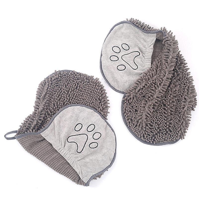 Super Absorbent Pet Scrubbing Towel & Grooming Glove β image 6