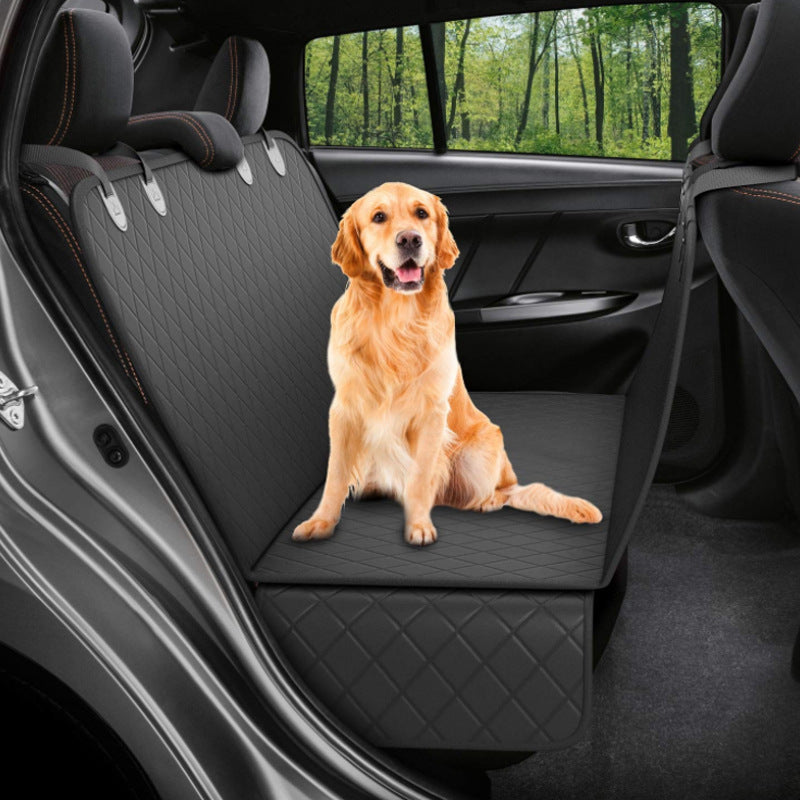 Waterproof Dog Car Seat Cover & Hammock – Mesh Window, Zipper Access, Fits Most Cars — image 9