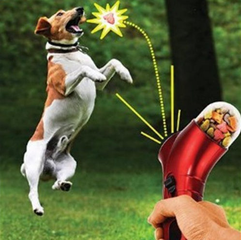 Dog Treat Launcher Toy – Fetch & Reward Dispenser for Training