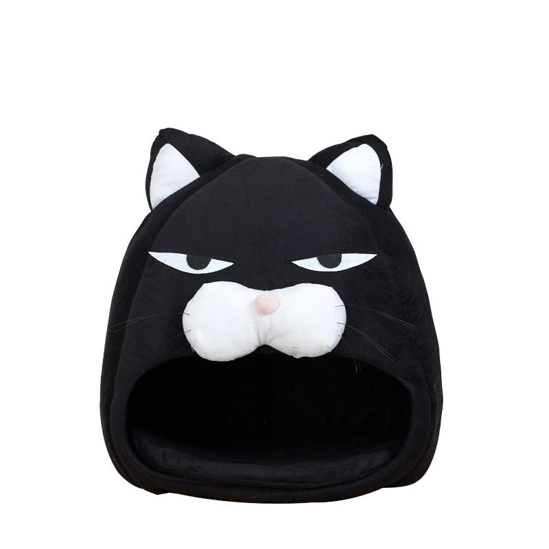 Plush Cat Sleeping Nest – Removable Washable, Cats & Small Pets — image 4