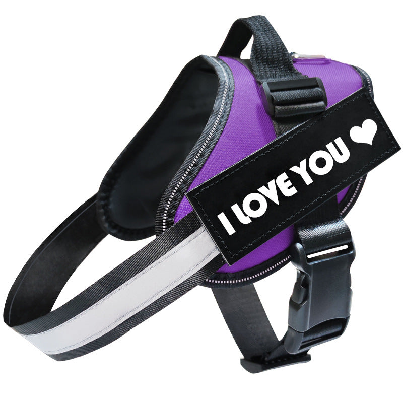 Reflective No-Pull Dog Harness – Adjustable Chest Strap, All Sizes, Multiple Colours — image 6