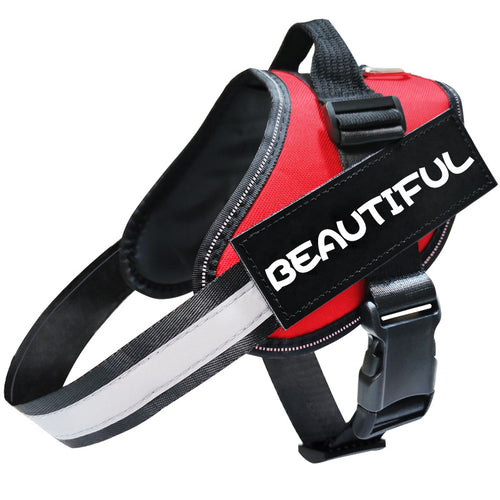 Reflective No-Pull Dog Harness – Adjustable Chest Strap, All Sizes, Multiple Colours