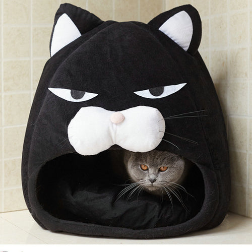 Plush Cat Sleeping Nest – Removable Washable, Cats & Small Pets