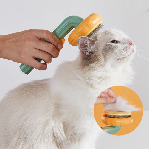Pumpkin Self-Cleaning Slicker Brush – Removes Loose Hair, Dogs & Cats