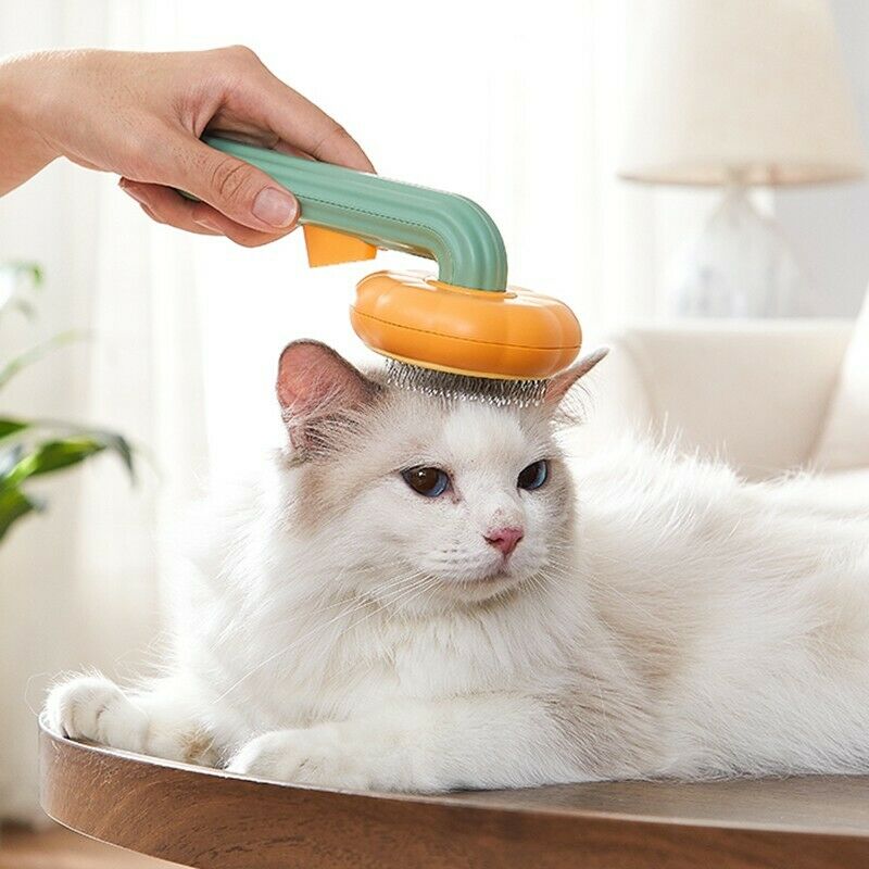 Pumpkin Self-Cleaning Slicker Brush – Removes Loose Hair, Dogs & Cats — image 4