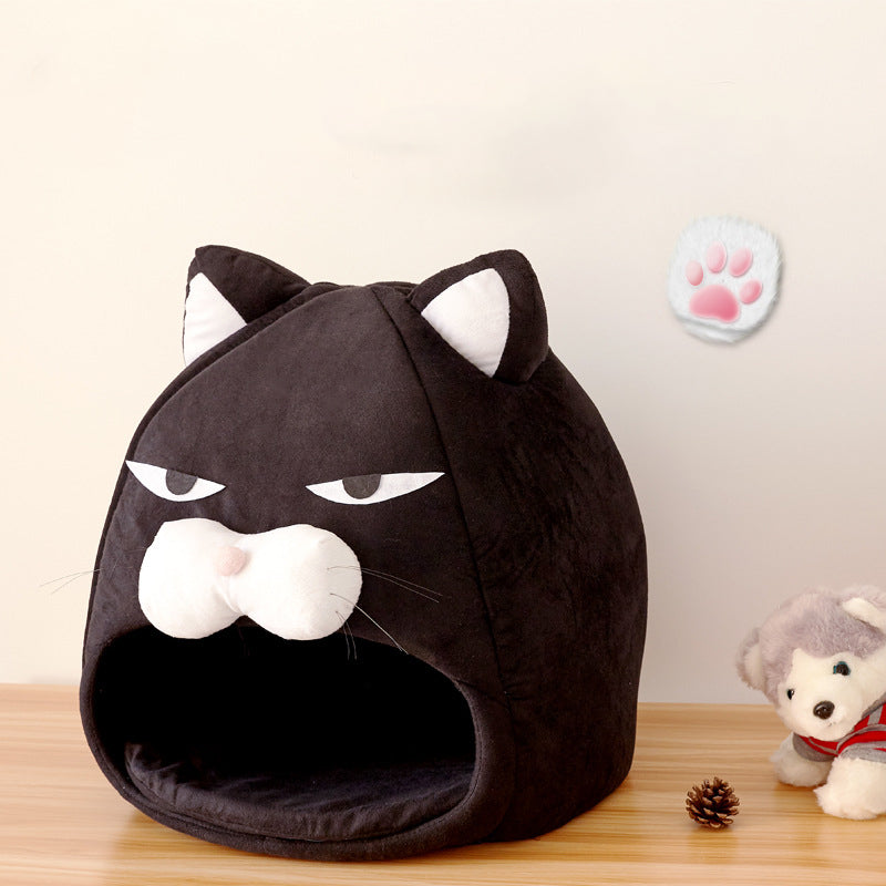 Plush Cat Sleeping Nest – Removable Washable, Cats & Small Pets — image 7