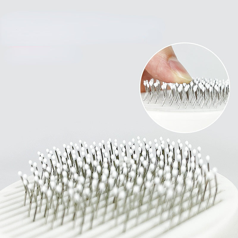 Self-Cleaning Slicker Brush – Gentle on Skin, Removes Undercoat, Dogs & Cats — image 2