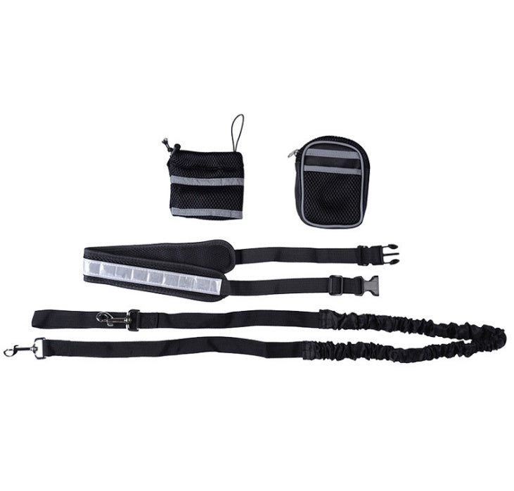 Hands-Free Running Dog Lead – Adjustable Waist Belt Leash — image 9