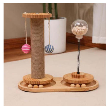 Slow Feeder Cat Treat Toy – Interactive Puzzle Dispenser with Catnip Spring — image 6