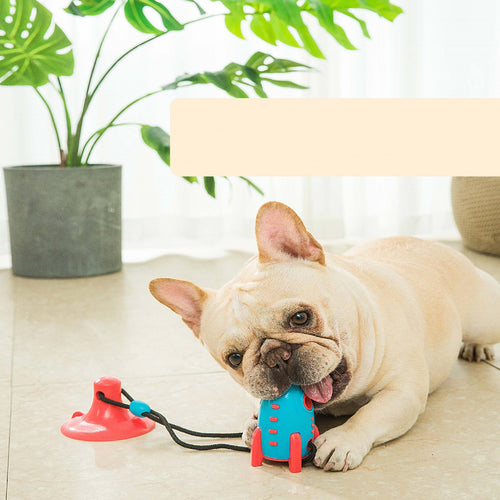 Rocket Silicone Dog Chew Toy – Food Dispensing Dental Molar for Aggressive Chewers