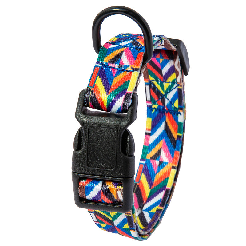 Patterned Dog Collar & Lead Set – Bohemian & Fireworks Designs, S–XL — image 8