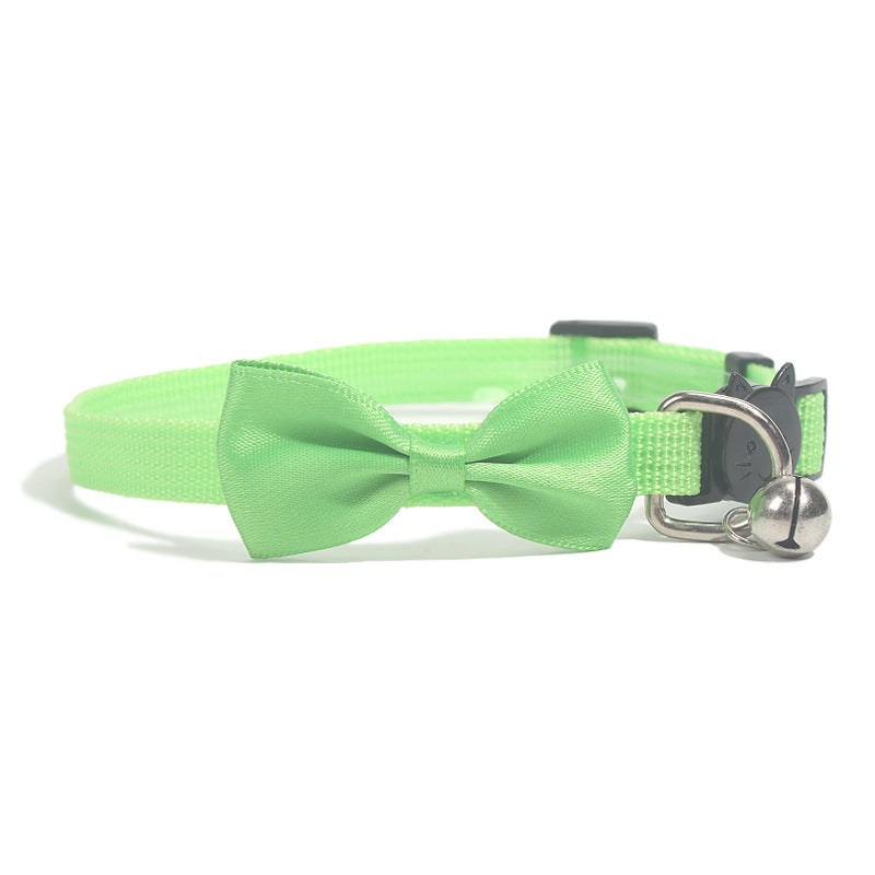 Bow Bell Tie Collar – Adjustable Nylon, Cats & Small Dogs — image 6