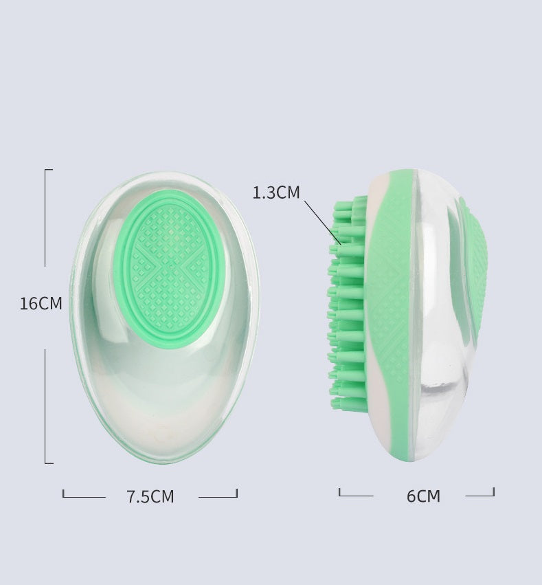 2-in-1 Silicone Pet Bath Brush – Shampoo Massage Comb for Dogs & Cats — image 5