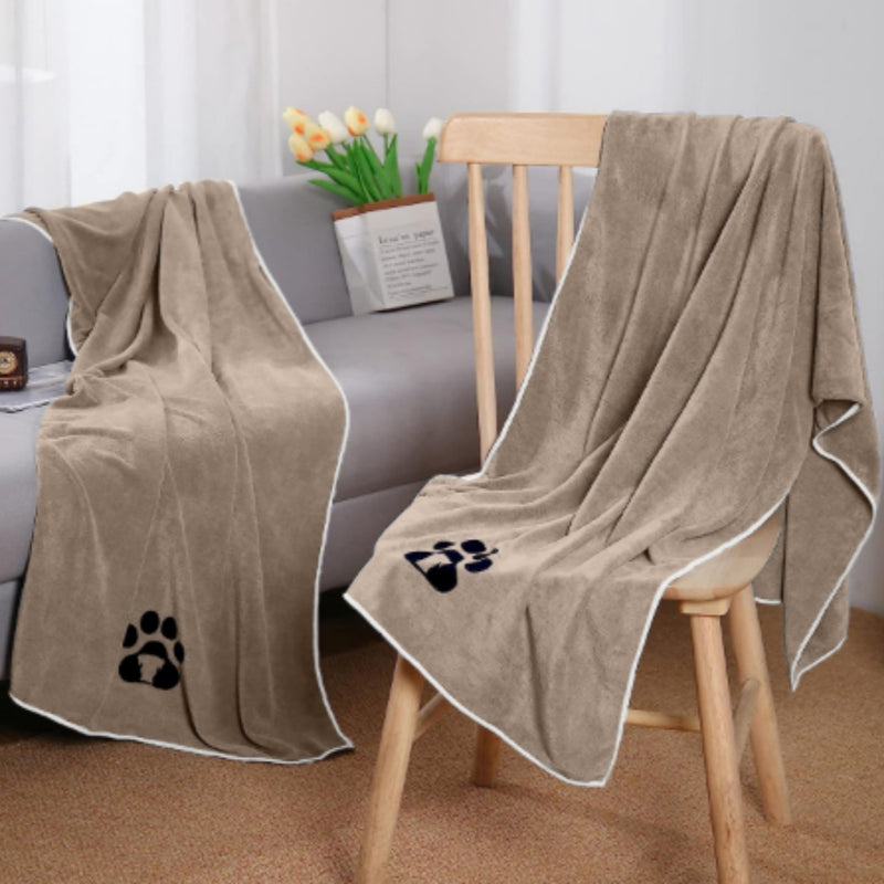 Quick-Dry Microfibre Pet Towel – Super Absorbent, 2 Sizes