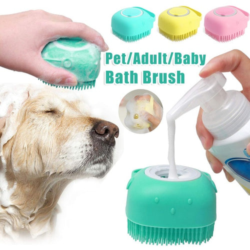 Silicone Grooming Massage Gloves – Pet Bath Brush for Dogs & Cats