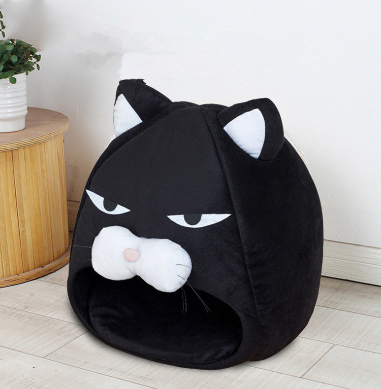 Plush Cat Sleeping Nest – Removable Washable, Cats & Small Pets — image 2