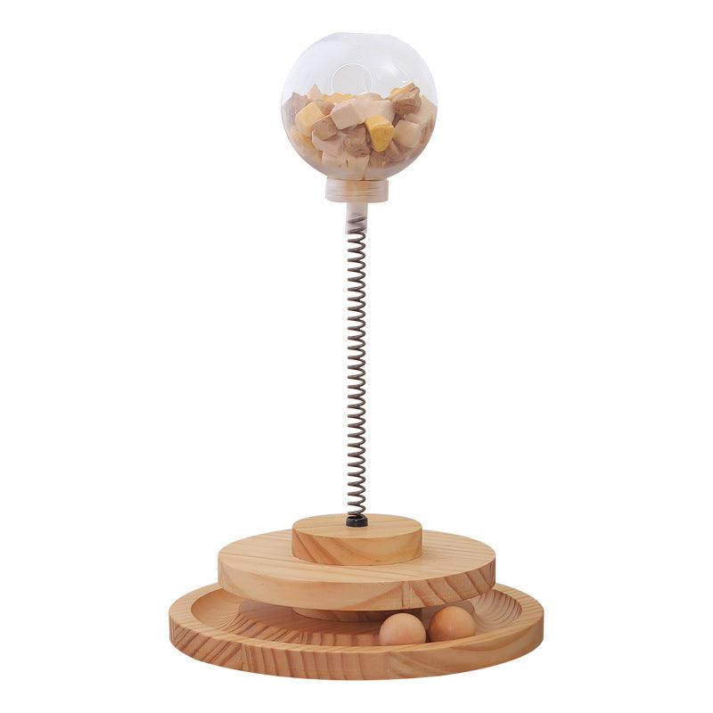 Slow Feeder Cat Treat Toy – Interactive Puzzle Dispenser with Catnip Spring — image 5