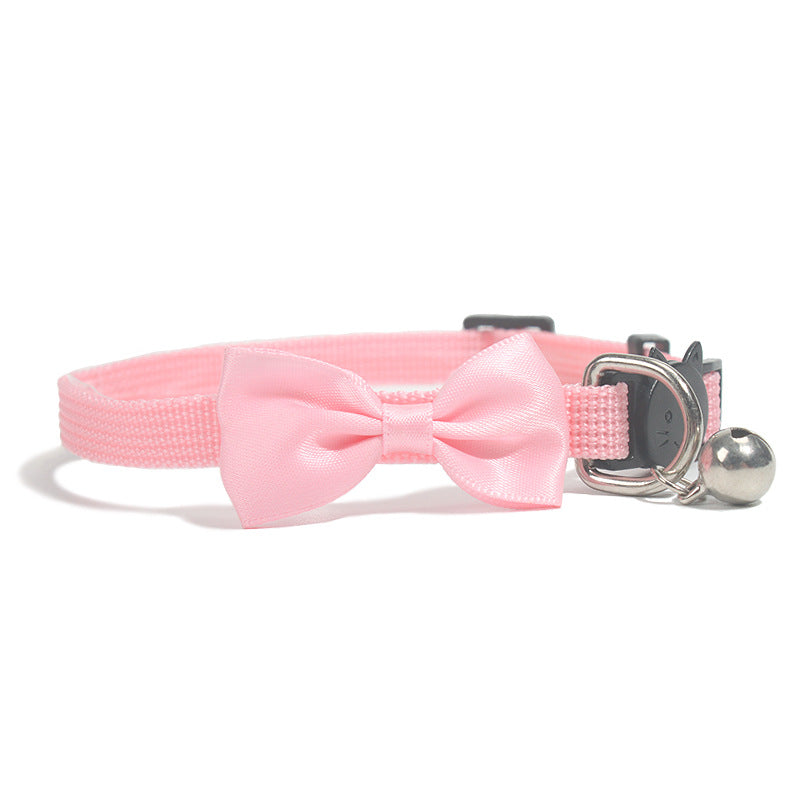 Bow Bell Tie Collar – Adjustable Nylon, Cats & Small Dogs — image 5