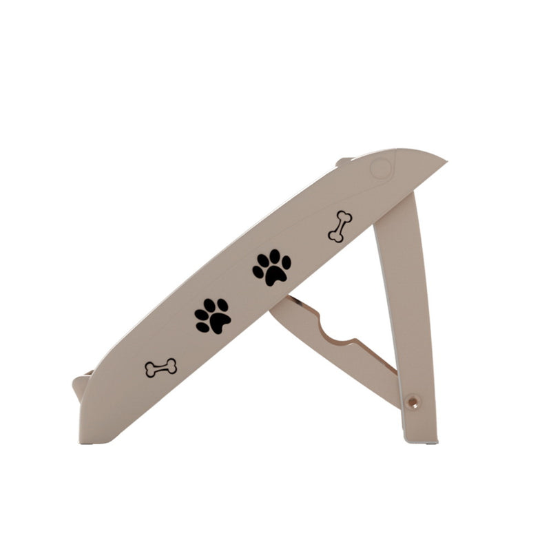 i.Pet Dog Ramp Steps For Bed Sofa Car Pet Stairs Ladder Portable Foldable Beige — image 4