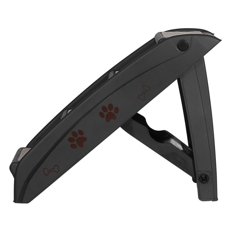 i.Pet Dog Ramp Steps For Bed Sofa Car Pet Stairs Ladder Portable Foldable Black — image 4