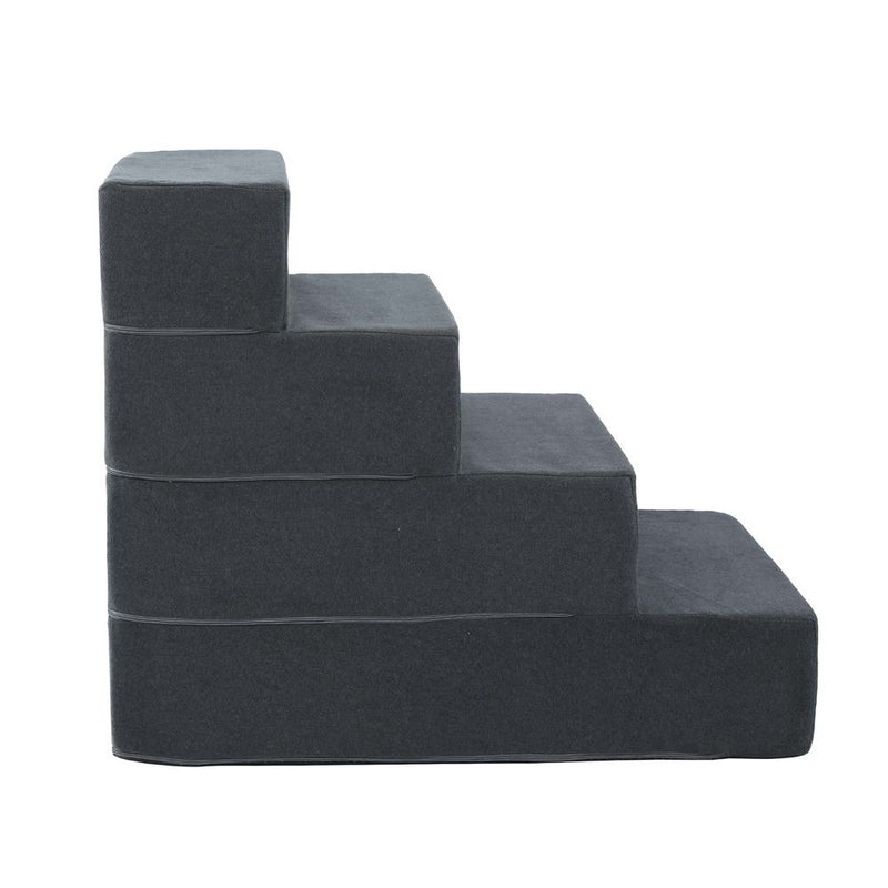 i.Pet Dog Ramp Foam Dog Cover Stairs Portable Cat Ladder For Sofa Bed 4 Steps — image 3