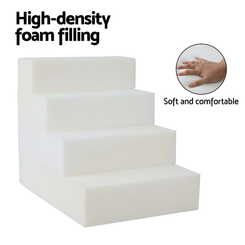 i.Pet Dog Ramp Foam Dog Cover Stairs Portable Cat Ladder For Sofa Bed 4 Steps — image 5