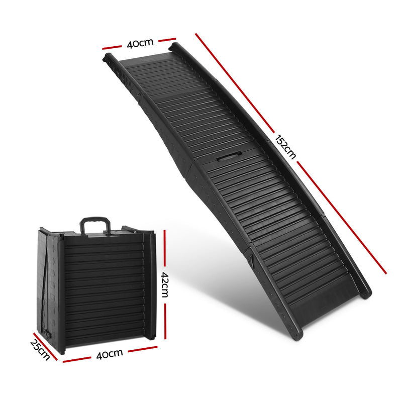 i.Pet Dog Ramp Pet Stairs Steps For Car SUV Ladder Travel Foldable Portable — image 2