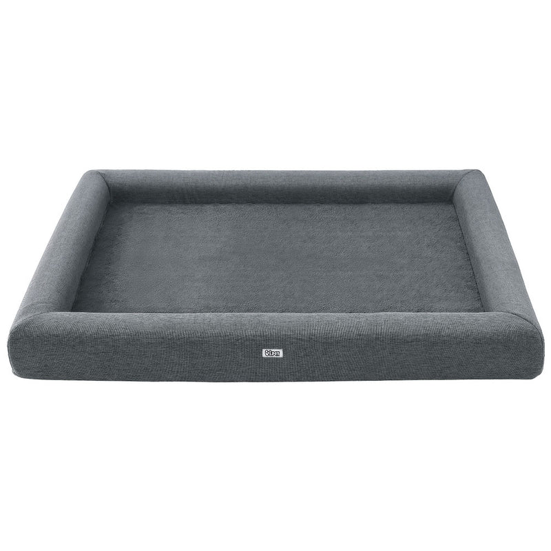 i.Pet Pet Bed Dog Cat Extra Large Calming Soft Sofa Cushion Egg Crate Washable Grey — image 3