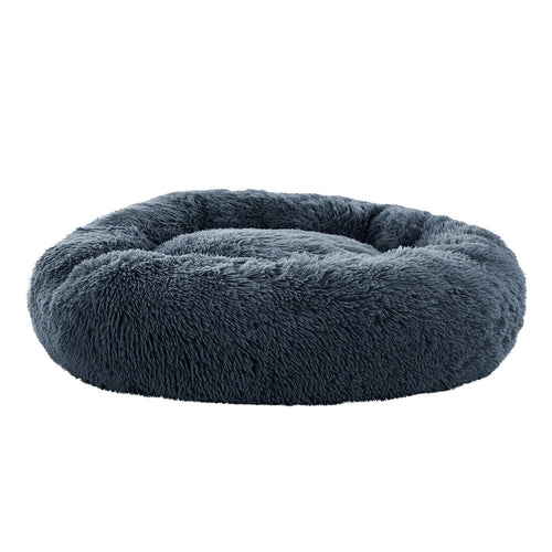 i.Pet Calming Plush Pet Bed 90cm (Dark Grey)