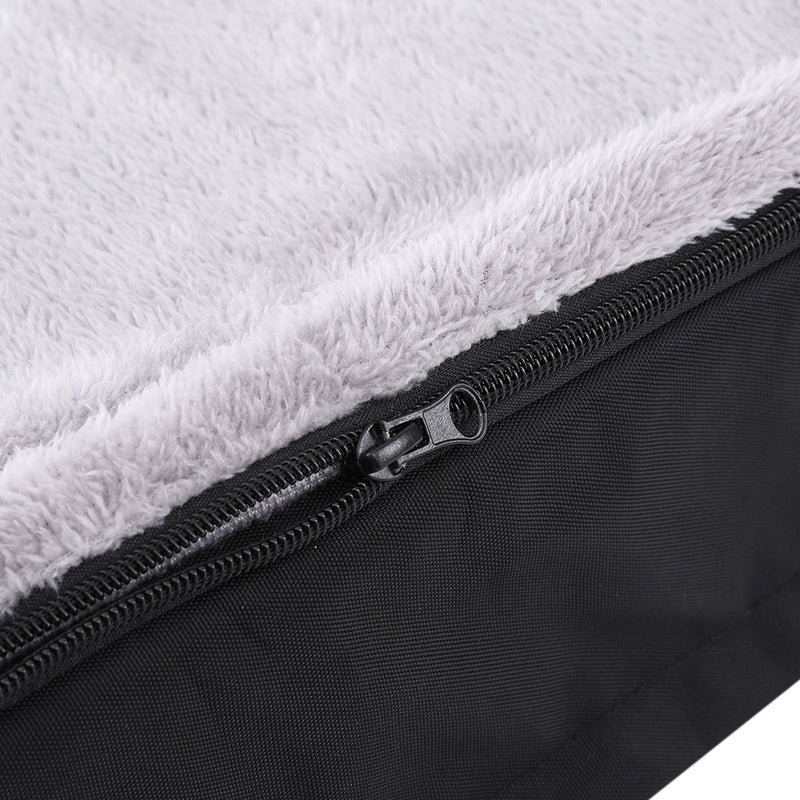 i.Pet Pet Bed Dog Cat Large Calming Soft Sofa Foam Cushion Washable Cover Grey — image 5