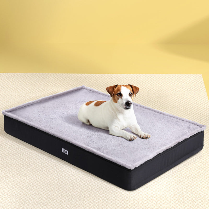 i.Pet Pet Bed Dog Cat Large Calming Soft Sofa Foam Cushion Washable Cover Grey — image 7