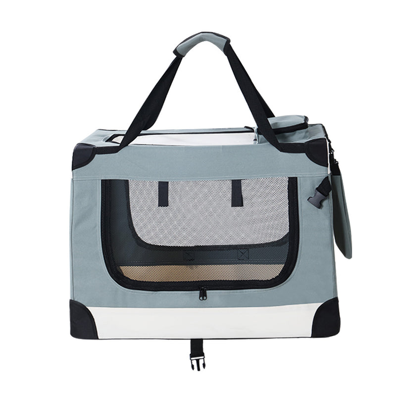 i.Pet Pet Carrier Soft Crate Dog Cat Travel 70x52CM Portable Foldable Car Large — image 3