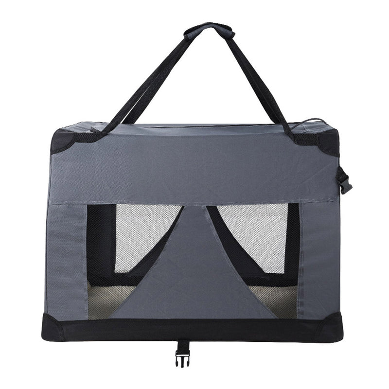 i.Pet Pet Carrier Soft Crate Dog Cat Travel 82x58CM Portable Foldable Car XL — image 3
