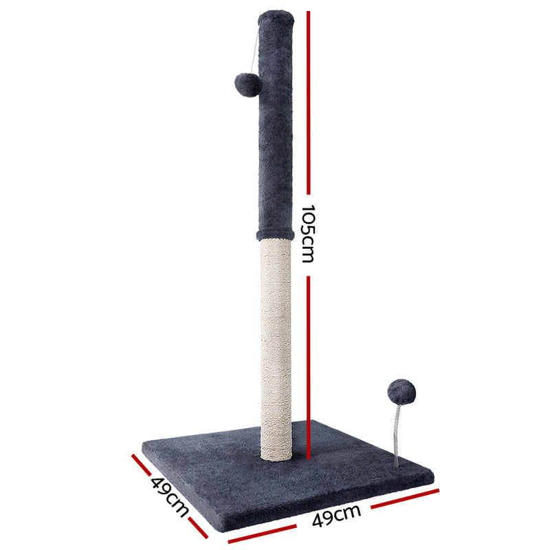 i.Pet 105cm Cat Tree Scratcher Tower – Multi-Level Condo, Grey — image 2