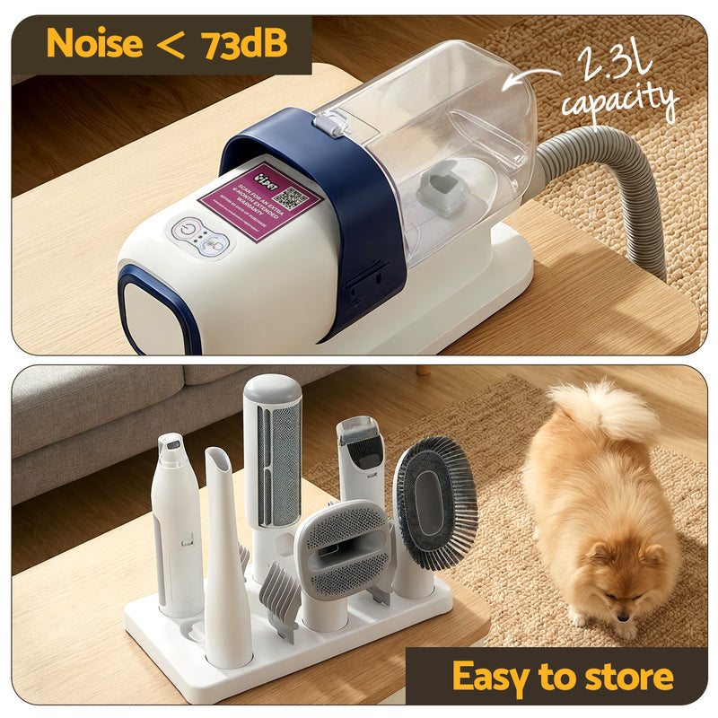 i.Pet Pet Grooming Kit Vacuum Dog Cat Hair Dryer Remover Clipper Brushes Cleaning — image 7