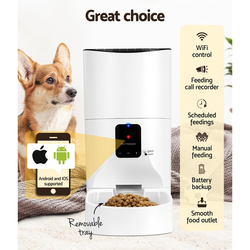 i.Pet Automatic Pet Feeder 9L Wifi Auto Dog Cat Feeder Smart Food Dispenser Timer — image 5