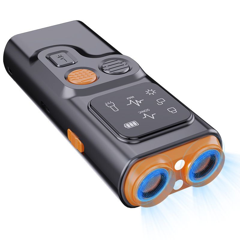 Ultrasonic Dog Bark Deterrent – HD Display & LED Torch