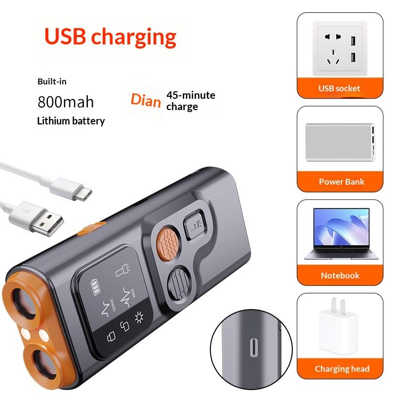 Ultrasonic Dog Bark Deterrent – HD Display & LED Torch — image 5
