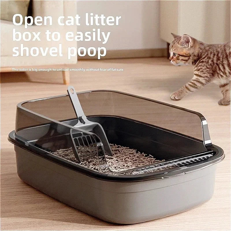 High Side Cat Litter Box with Scoop — image 3