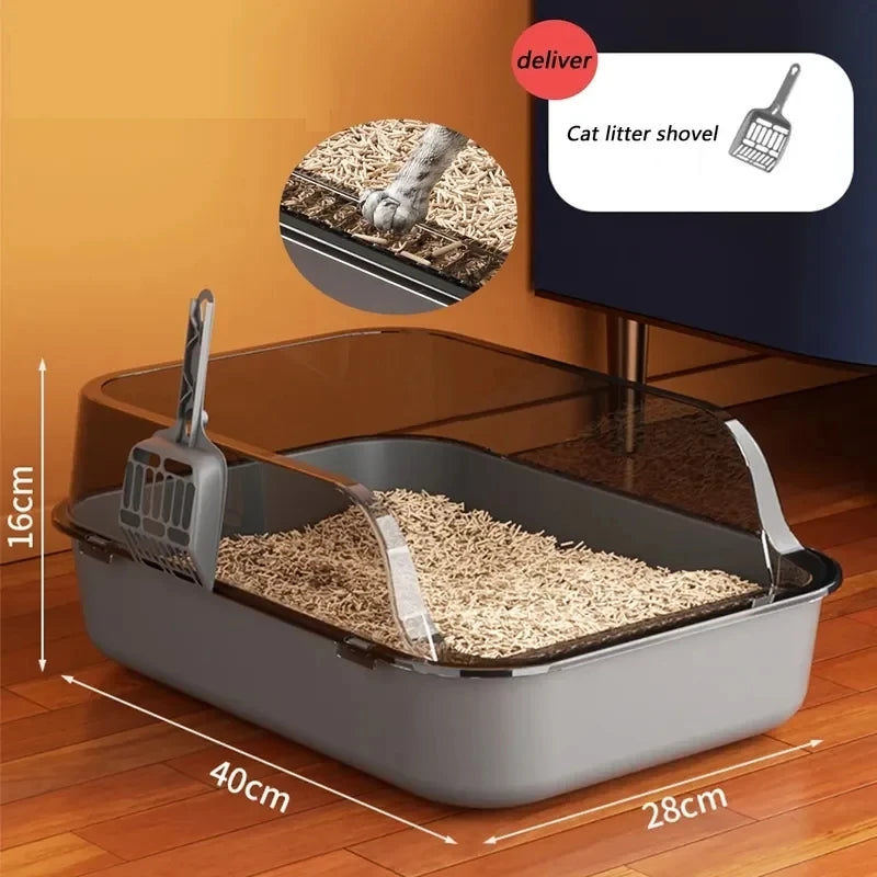 High Side Cat Litter Box with Scoop — image 5